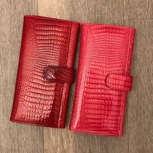 Pair of Wallets Red Pink!